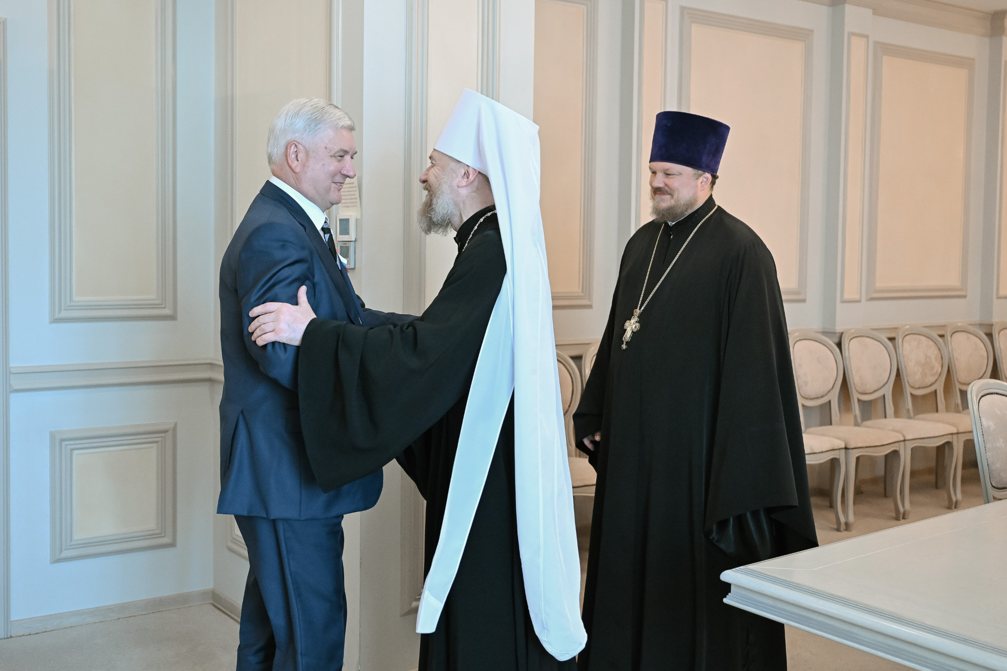 Состоялась рабочая встреча Губернатора Воронежской области Александра Гусева с митрополитом Воронежским и Лискинским Леонтием